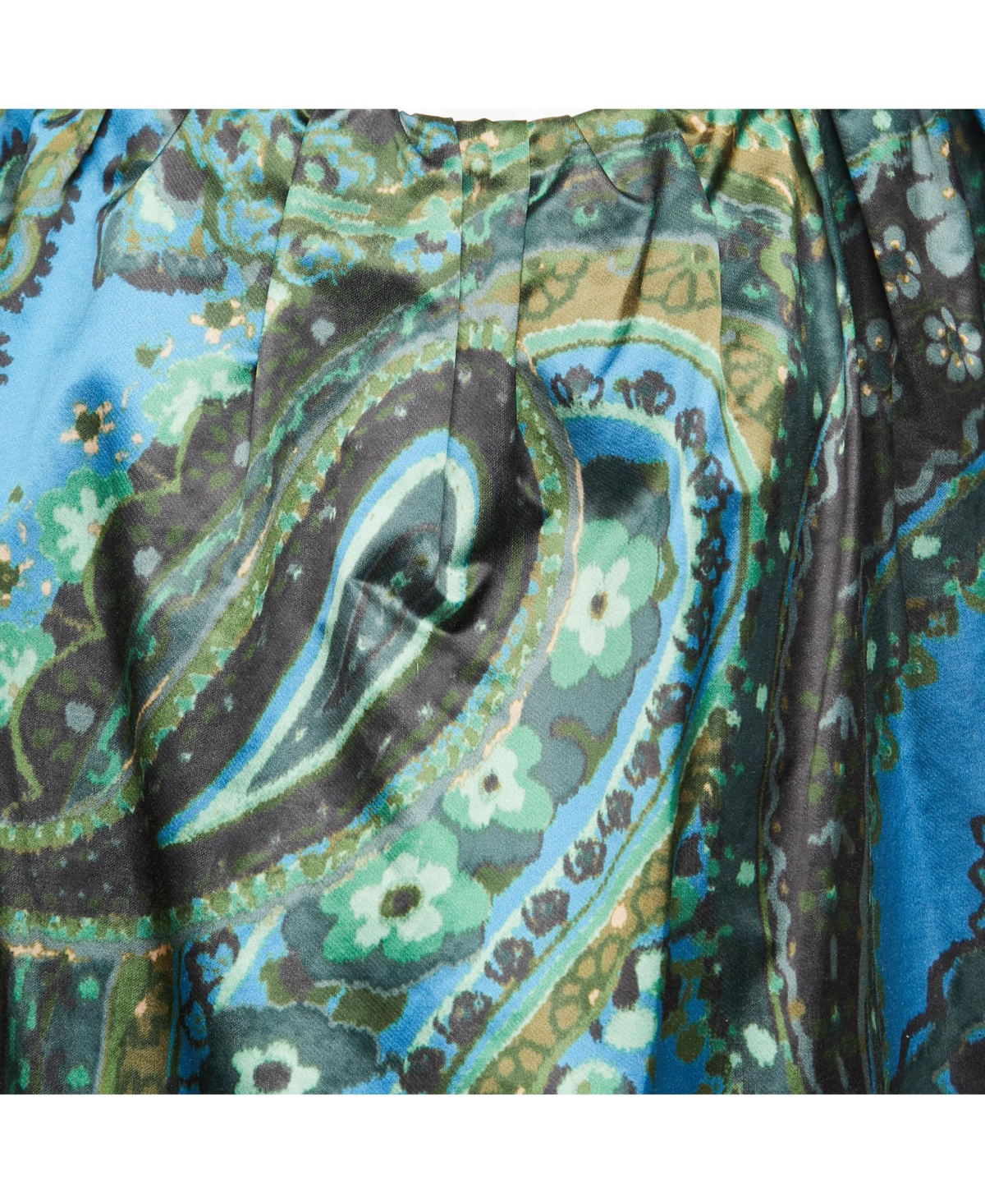 Pre-Owned Stella Mccartney Women's Multicolor Paisley Printed Satin Midi Dress