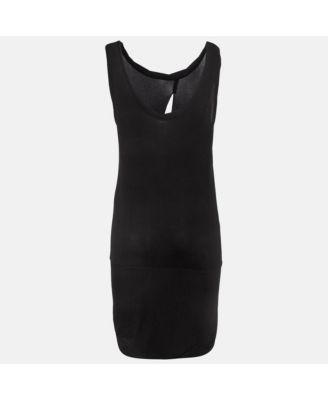 Women's Firenze Black Silk Jersey Mini Dress