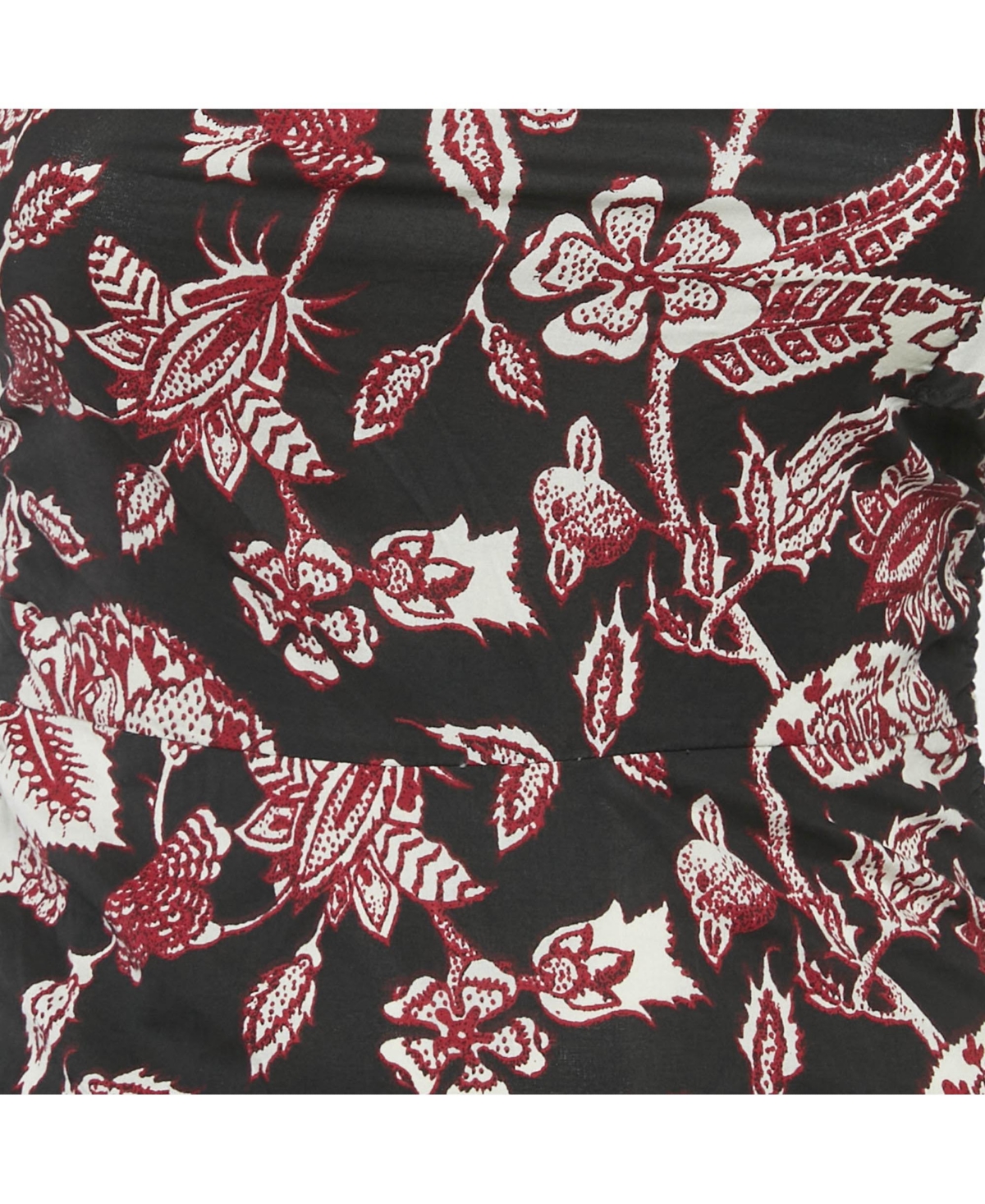 Pre-Owned Isabel Marant Women's Brown Floral Print Cotton One Shoulder Mini Dress