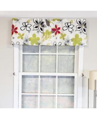 100% Cotton High Quality Aria Tailored Window Valance with 1.5" Rod Pocket 50" W X 12" L Ivory