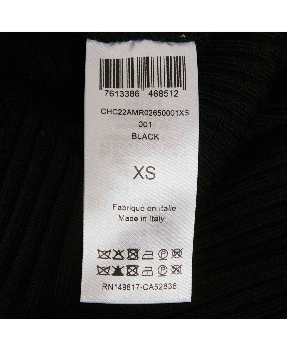 Pre-Owned Chloe Women's Pre-Owned Chloé Black Rib Knit High Neck Flared Midi Dress