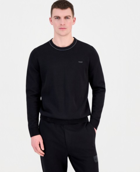 Мужские HUGO by Hugo Boss Men's San Cassius Long-Sleeve Crewneck Sweater