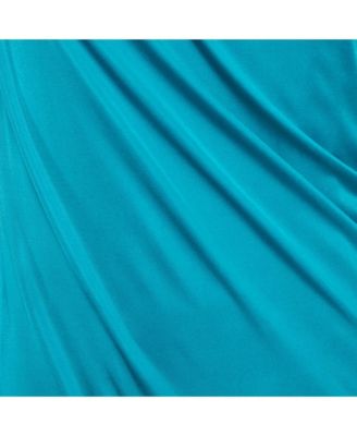 Women's Blue Jersey Ruched Bodycon