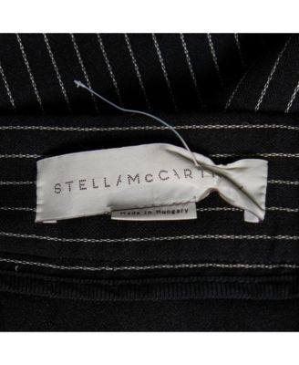 Women's Black Cotton Striped Flared Mini Skirt