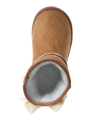 Girls' Toddler 5T-10T Bow Detail Winter Boots