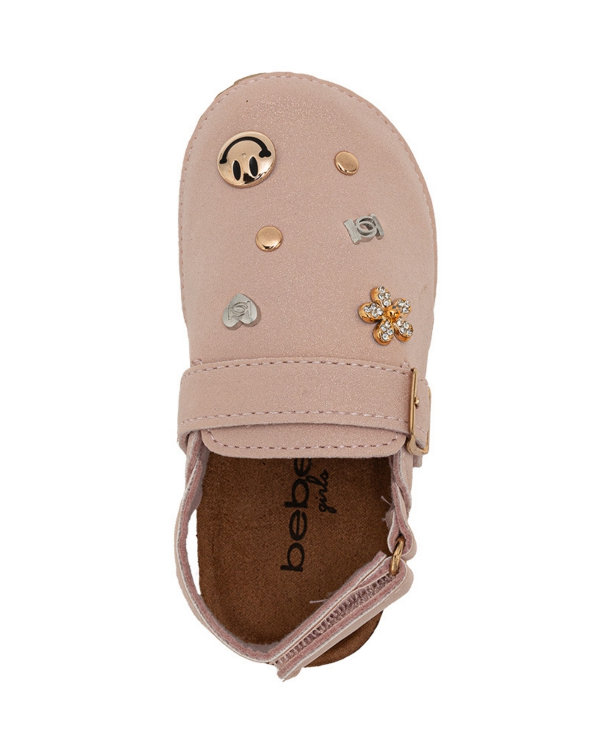 Bebe Girls' Toddler 5T-10T Buckled Details Back Strap Sandals