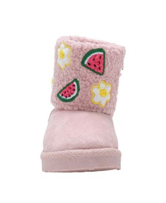 Girls' Toddler 5T-10T Embroidered Winter Boots