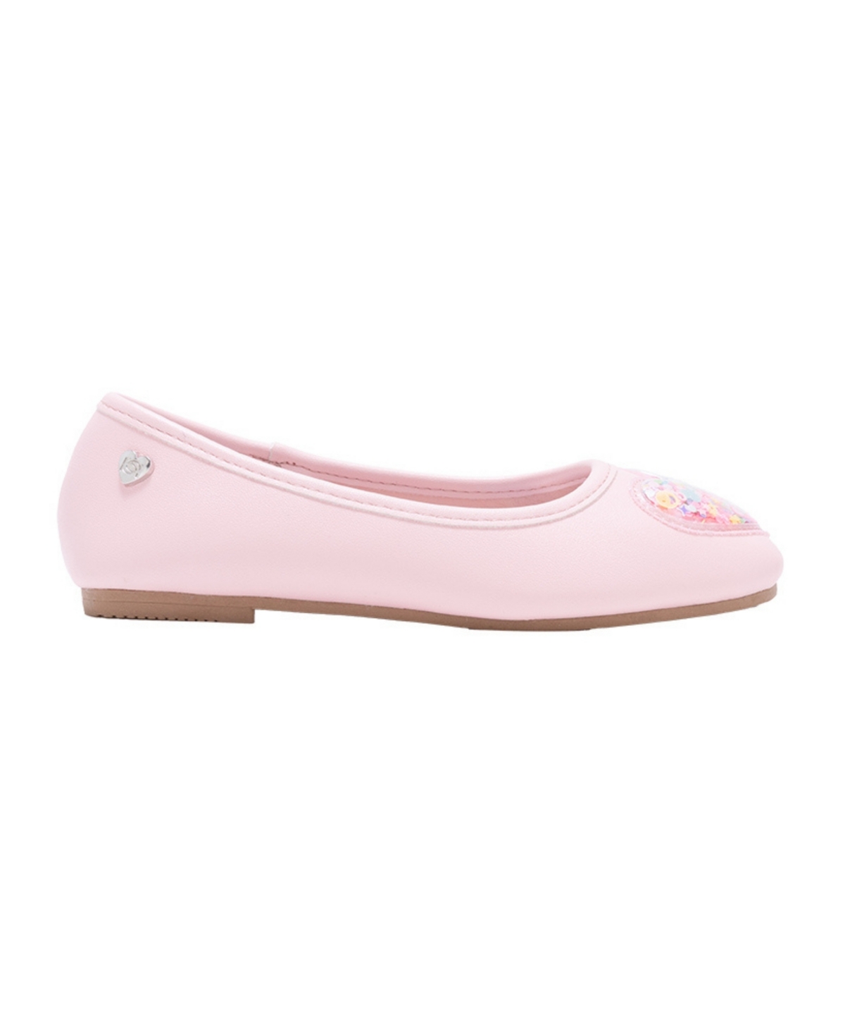 Bebe Girls' 1-13 Puffy Heart Slip-On Ballet Flats