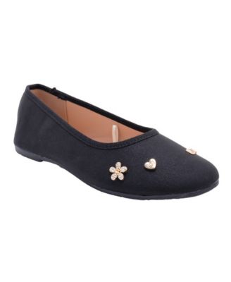 Girls' 1-13 Sparkly Slip-On Ballet Flats