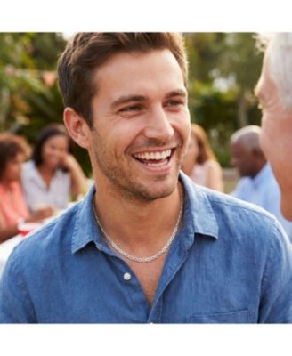 Solid Heavy .925 Sterling Silver 9MM Marina Anchor Nautical Mariner Chain Link Necklace For Made Italy 24 Inch