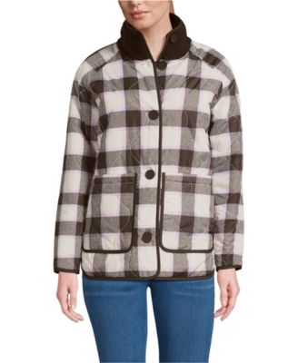 Women's High Pile Fleece Reversible Mixed Media Long Jacket