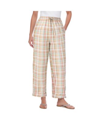 Women's Within Tall Seersucker Pull-On Elastic-Waist Pants