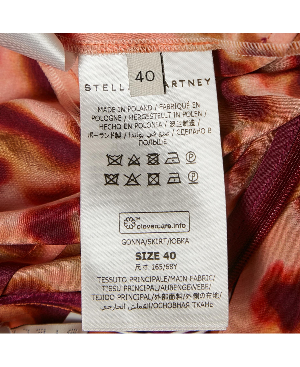 Pre-Owned Stella Mccartney Women's Brown Leopard Print Silk Flared Midi Skirt