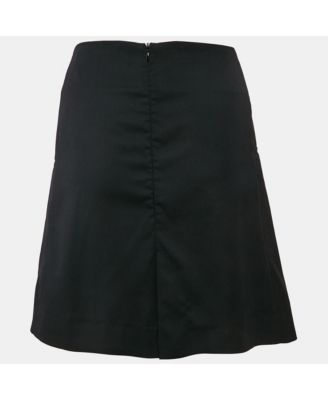 Women's Navy Blue Gabardine Mini Skirt