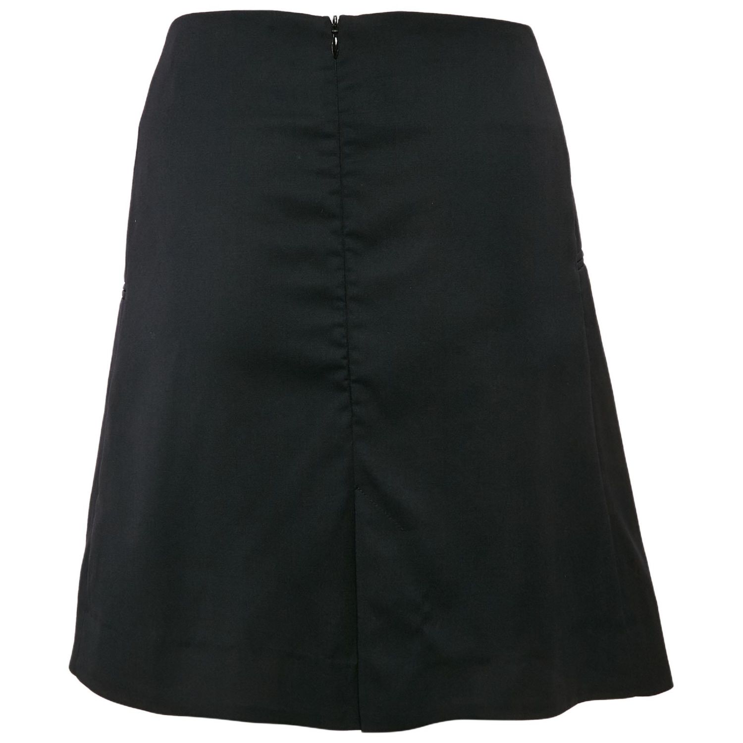 Women's Navy Blue Gabardine Mini Skirt