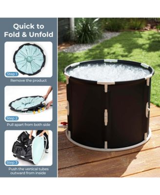 Foldable Ice Bath Tub with Plunge Pool for Recovery Cold Water Therapy Training