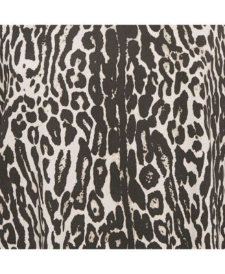 Women's Monochrome Leopard Print Jersey T-Shirt