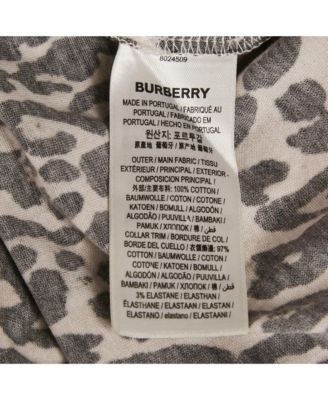 Women's Monochrome Leopard Print Jersey T-Shirt