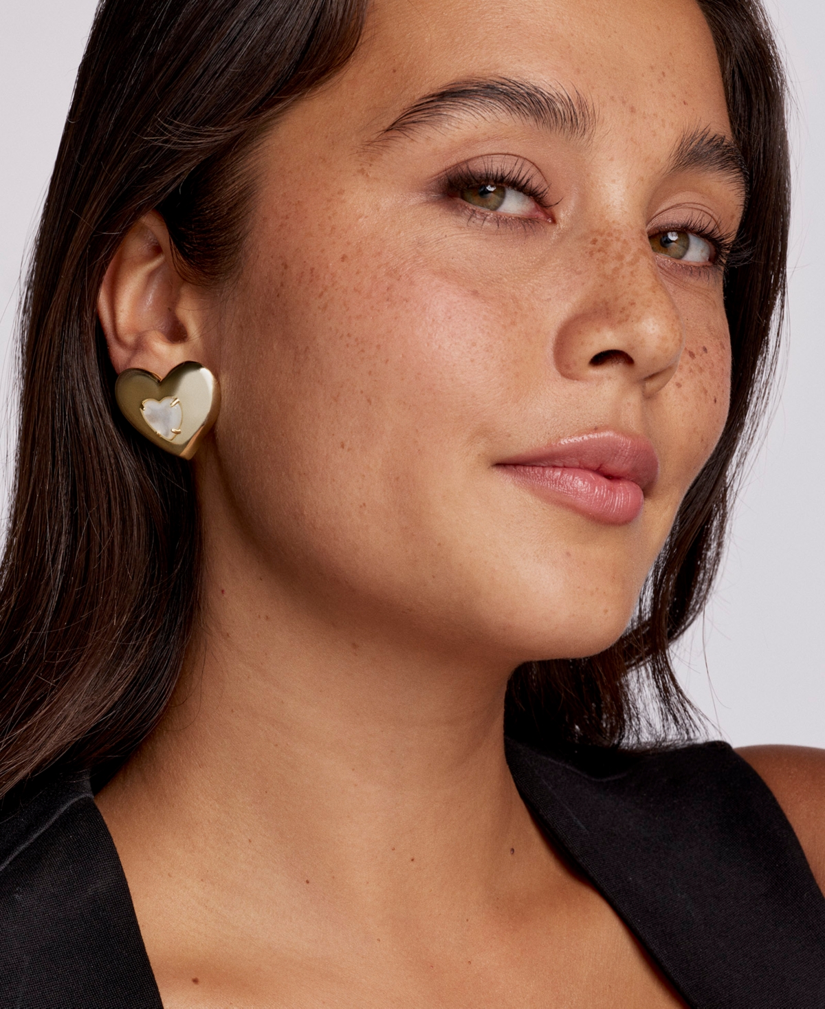 Kendra Scott 14k Gold Plated Heart Stud Earrings