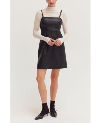 Women's Odalis Leather Mini Dress