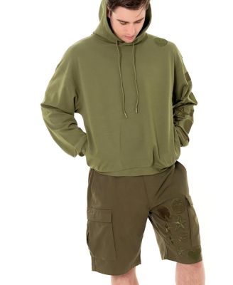 Men's Menswear Patches Cargo Shorts