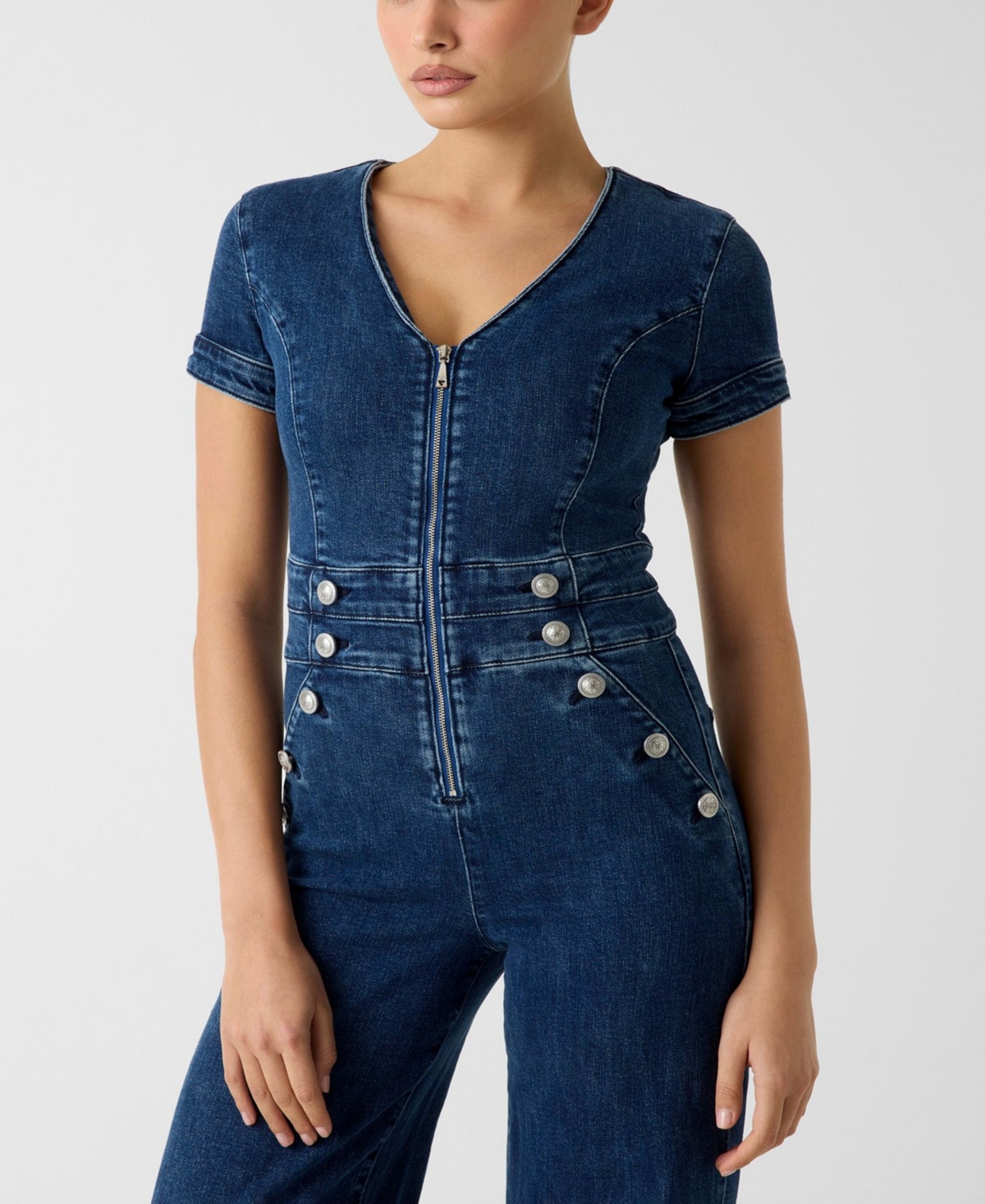 Guess Women's Short-Sleeve Alina Jumpsuit