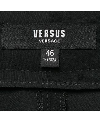 Women's Pre-Owned Versus Versace Black Crepe Safety Pin Detail Trousers