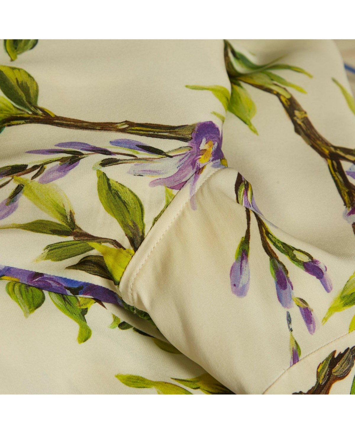 Pre-Owned Dolce & Gabbana Women's Floral Print Silk Long Sleeve Shirt