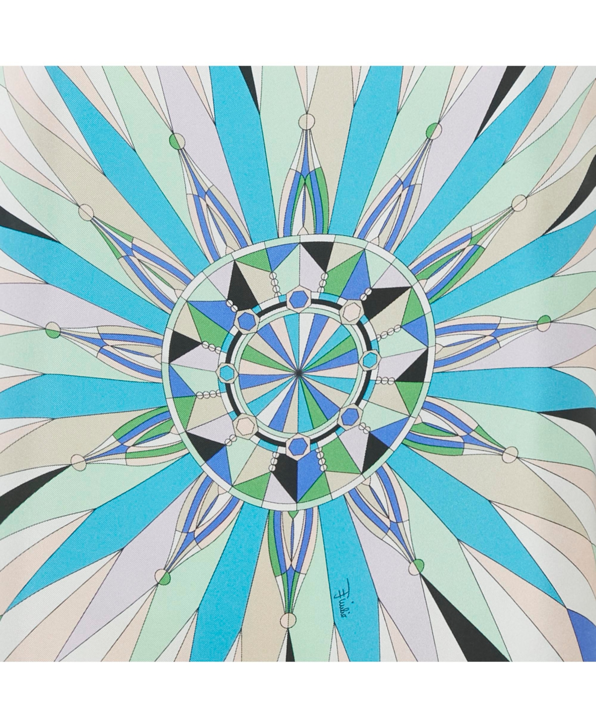 Pre-Owned Emilio Pucci Women's Printed Silk Kaftan Top One