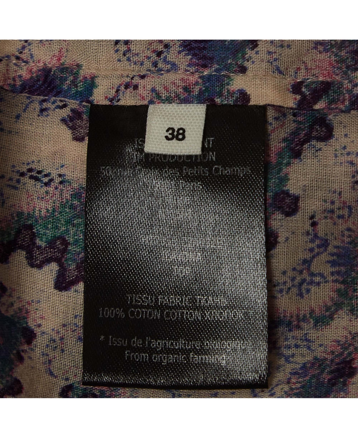 Pre-Owned Isabel Marant Women's Etoile Multicolor Printed Cotton Ruffled Ilayona Top