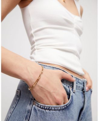 18K Gold Plated Big Links Bracelet