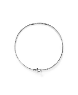 Sterling Silver Rigid Choker Necklace