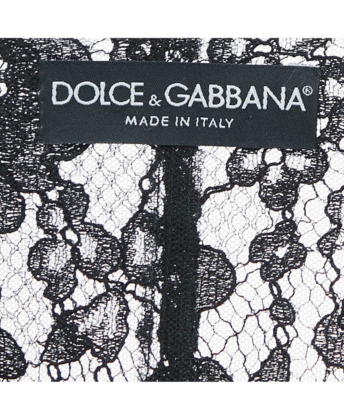 Pre-Owned Dolce & Gabbana Women's Black Lace And Viscose Button Front Vest