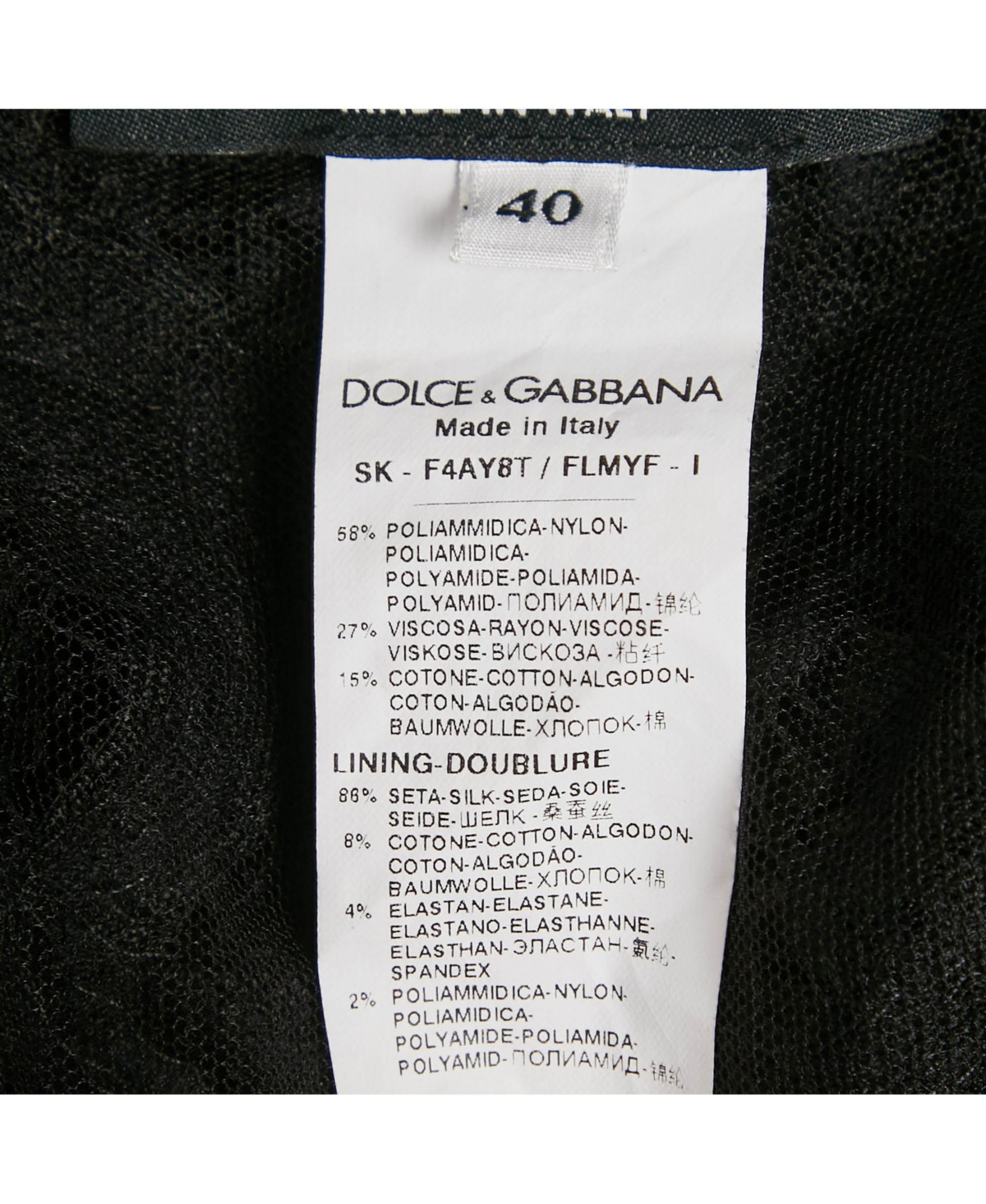 Pre-Owned Dolce & Gabbana Women's Black Lace Midi Skirt