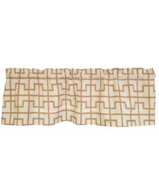 100% Cotton High Quality Torres Tailored Window Valance with 1.5" Rod Pocket 50" W X 12" L Cream