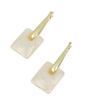 Women's The Puffer-Glaze Hoop Earrings - California Gold