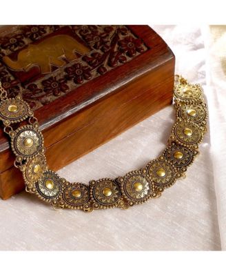Women's The Tribal-Sol Choker Necklace - Antique Gold