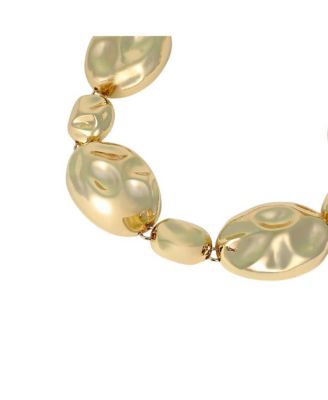 Women's The Chunky Dented-Pierre Collar Necklace - California Gold