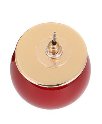 Women's The Chunky-Jacqueline Stud Earrings - Cherry Red & California Gold