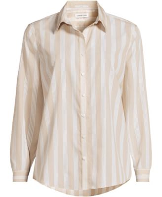 Women's No Iron Button Front Shirt