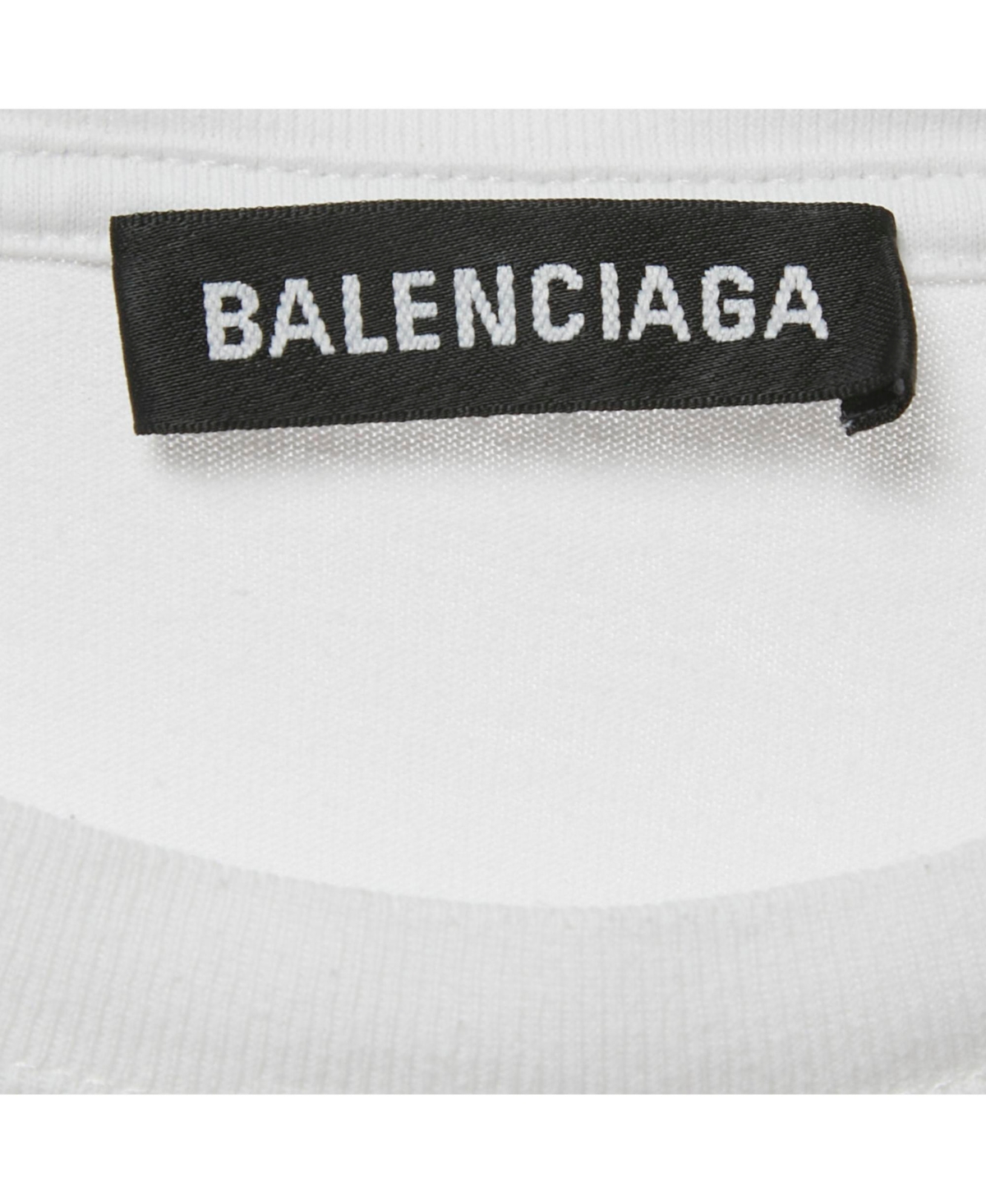 Pre-Owned Balenciaga Women's Logo Print Jersey Crewneck T-Shirt