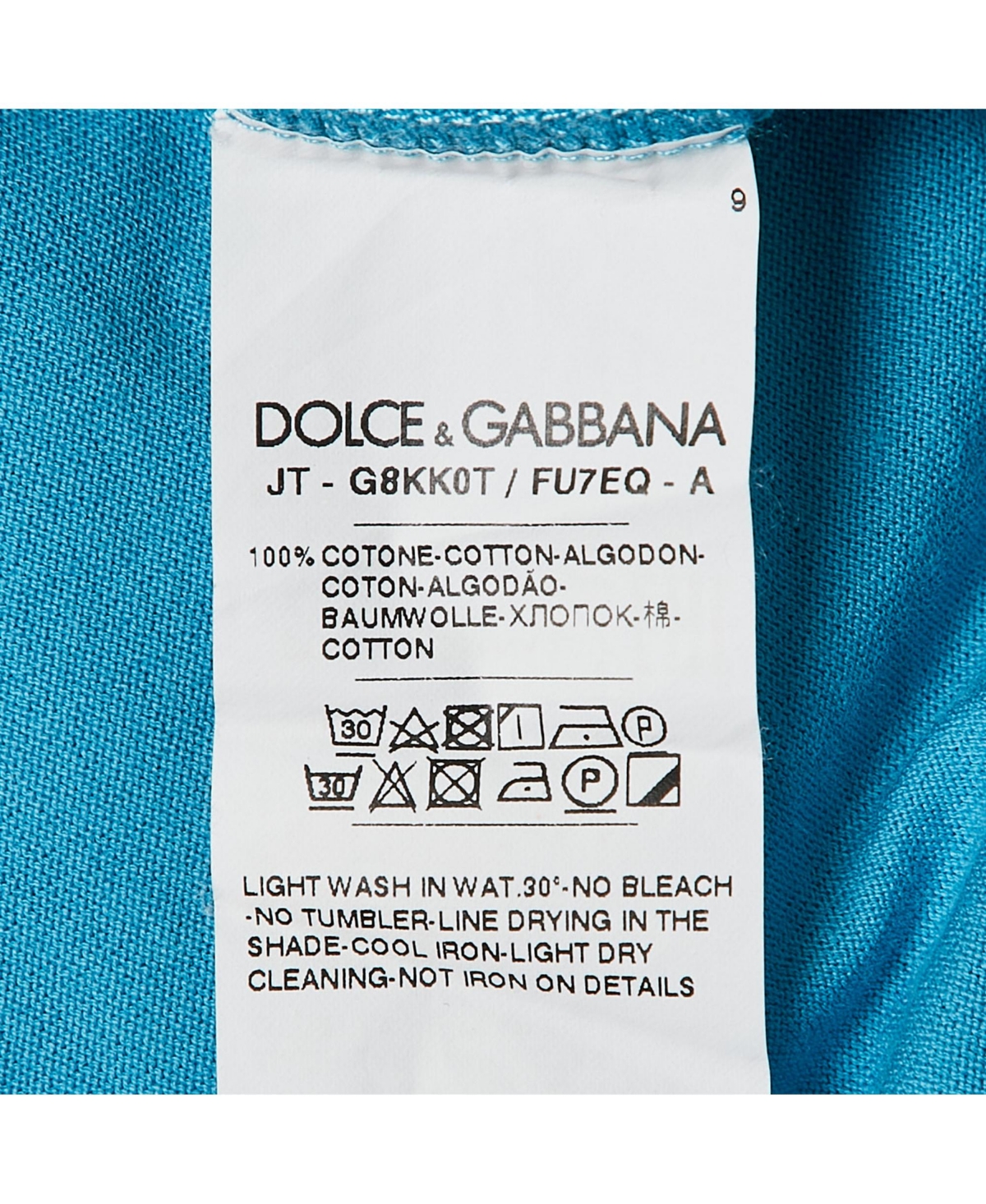 Pre-Owned Dolce & Gabbana Men's Cotton V-Neck T-Shirt