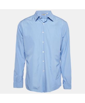 Men's London Blue Cotton Full Sleeve Shirt