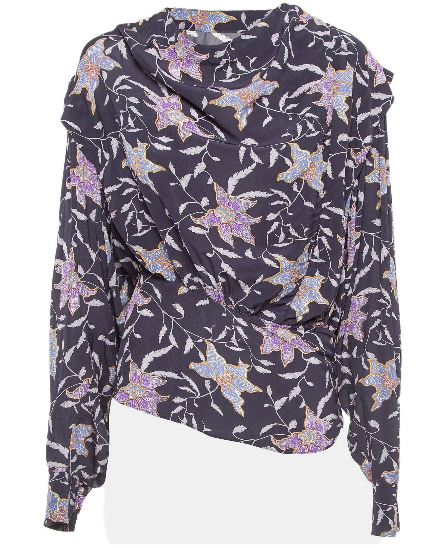 Women's Etoile Floral Print Crepe Oxel Blouse