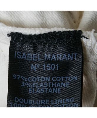 Women's White Denim Braided Shorts