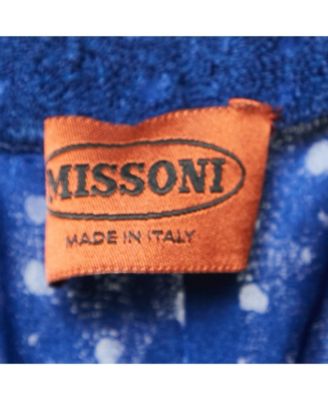 Women's Blue Patterned Knit Pants