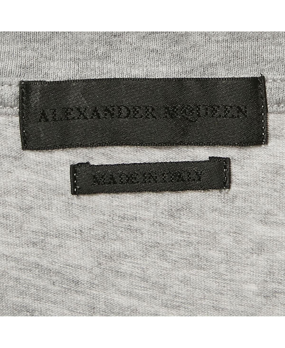 Pre-Owned Alexander Mcqueen Women's Grey Cotton Skull Print Crew Neck T-Shirt