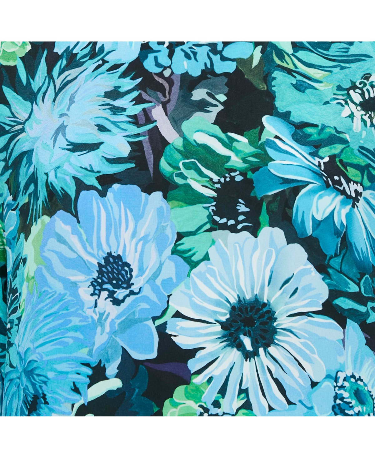 Pre-Owned Stella Mccartney Women's Blue Floral Print Silk Blouse