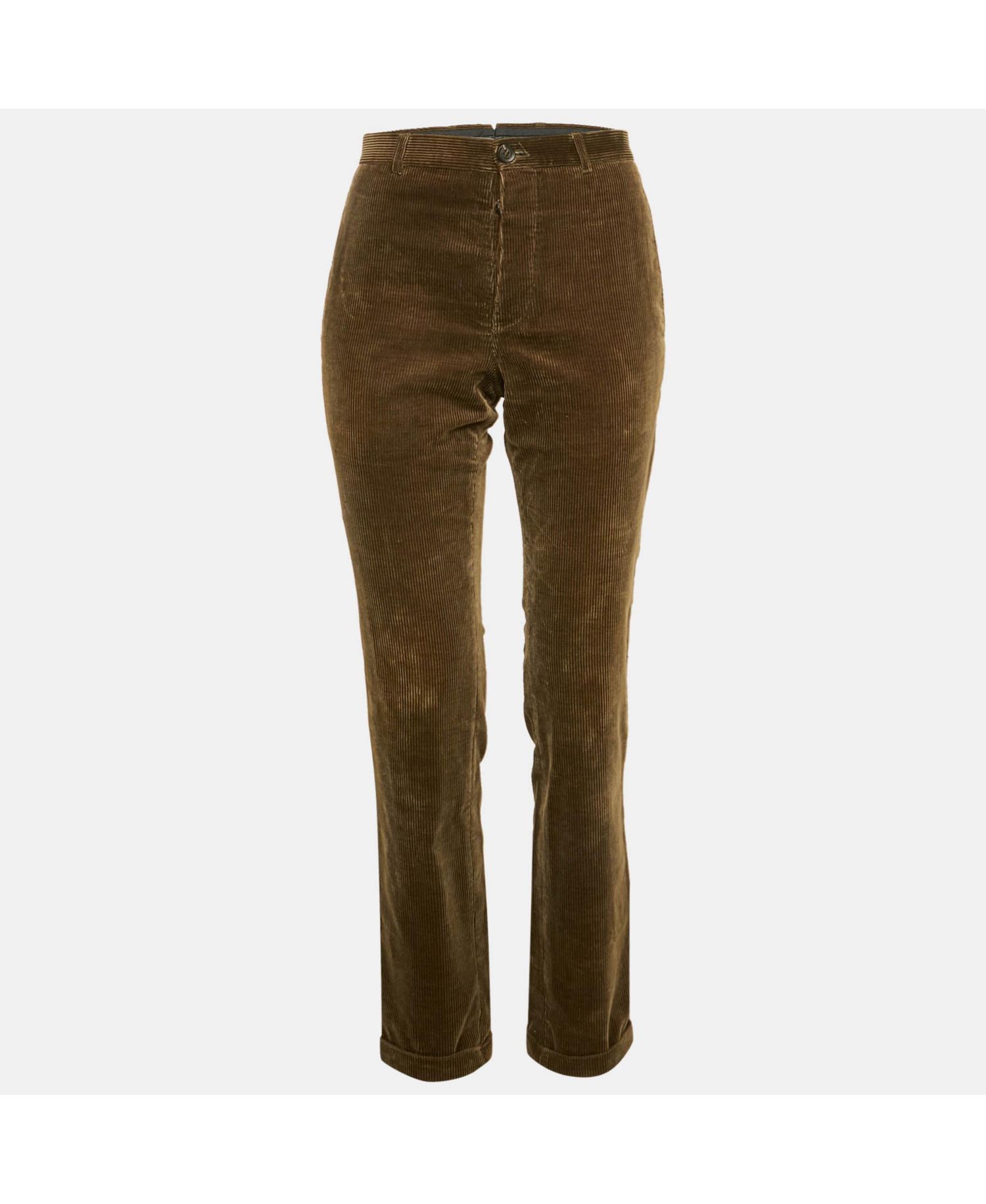 Women's Prorsum Khaki Green Corduroy Pants