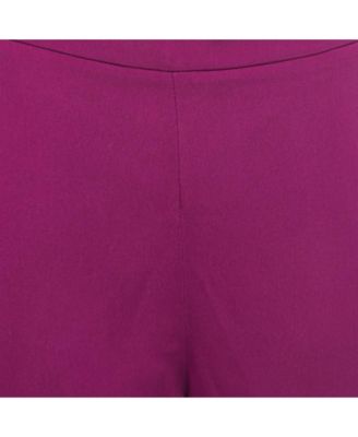 Women's Purple Crepe Jogger Pants